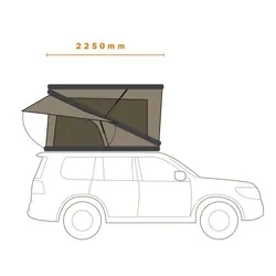 Darche Ridgeback Highrize 1550 Roof Top Tent
