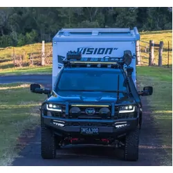 MSA Towing Mirrors to suit Jeep Grand Cherokee (2010-12/2022) - Chrome, Electric, Heated, Indicators, Blind Spot Monitoring, Power Fold