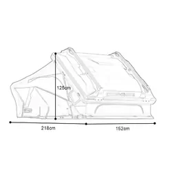 CampBoss Fusion X 1.5 Rooftop Tent