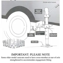 Trail-A-Mate Jockey Wheel/Jack Lifting Capacity 1000kg