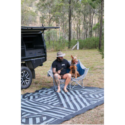 Companion Recycled Ground mat 4m x 2.4m Black & Grey