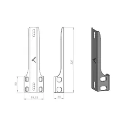 The Bush Company MAXTRAX Rooftop Tent Side Mount Bracket