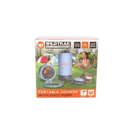 Wildtrak H/D 15L Portable Shower Bag With Foot Pump