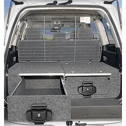 Drawers System To Suit Nissan - Navara Dual Cab D22 Dual Cab 04/97 - 10/15 Single Roller