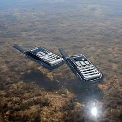 ECOXTALK EXG200 2-Watt IP67 Handheld UHF Radio Twin Pack (13km)