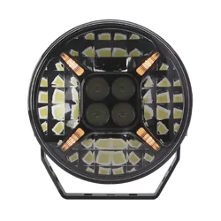Hulk 4x4 9" Rnd Led Driving Lamp Drivng Beam 9-36V 120W Blk 12,000Lms