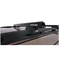 Rhino Rack Heavy Duty Cxb Black 2 Bar Roof Rack For Nissan Pathfinder Ti 4Dr 4Wd With Roof Rails 11/95 To 11/01