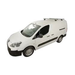 Rhino Rack Heavy Duty Rltf Silver 2 Bar Roof Rack For Citroen Berlingo Ii 4Dr Van 09 To 18