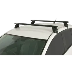 Rhino Rack Vortex 2500 Black 2 Bar Roof Rack For Nissan Tiida 4Dr Sedan 02/06 On