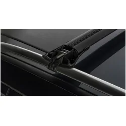 Rhino Rack Vortex Stealthbar Black 2 Bar Roof Rack For Mercedes Benz M Class W164 4Dr Suv With Roof Rails 09/05 To 03/12