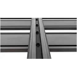 Rhino Rack Pioneer 6 Platform (1500mm X 1240mm) With Sx Legs For Nissan Navara (Pre Facelift) Np300 4Dr Ute Dual Cab (With Roof Rails) 15 To 21