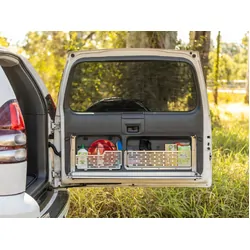 Rear Door Drop Down Table to suit Toyota Prado 120 / Lexus GX 470 [Undara Black]