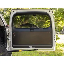 Rear Door Drop Down Table and Cage to suit Toyota Prado 150 / Lexus GX 460 [Undara Black]
