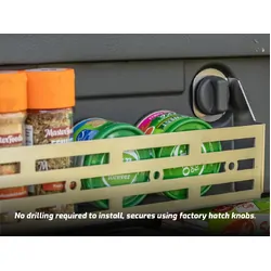 Rear Door Caddy to suit Toyota Prado 150 / Lexus GX 460 [Natural Stainless]