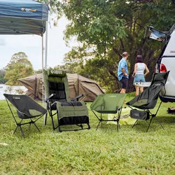 Outback Explorer Everstay Folding Recliner Chair - Twin Pack