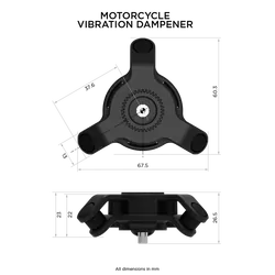 Quad Lock Motorcycle Vibration Dampener