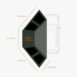 Darche Eco Eclipse 180 Awning Wallset