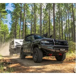 MSA Towing Mirrors to suit Nissan Patrol GU Y61 (1997-2016) - Black, Manual