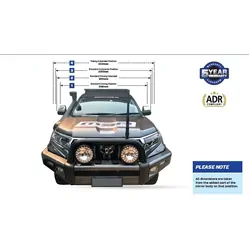 MSA Towing Mirrors (Black, Electric, Heated, Indicators) To Suit Tm504 - Toyota Landcrusier Prado 150 Series 2009-07/2024