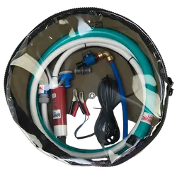 Universal 12V Water Transfer Pump Kit Bundle WITH Canvas Bag