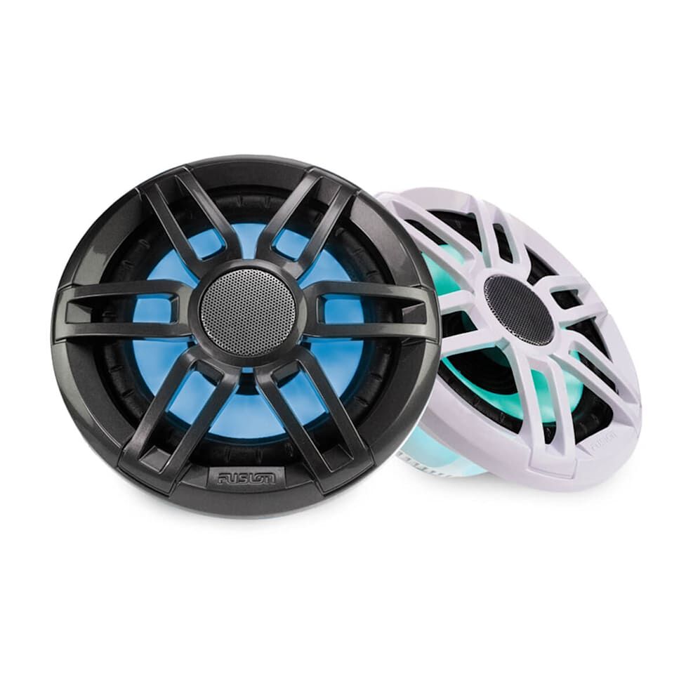 Fusion XS Series Marine Speakers, 6.5" 200-Watt Sports Marine Speakers (Pair) with RGB LED Lighting