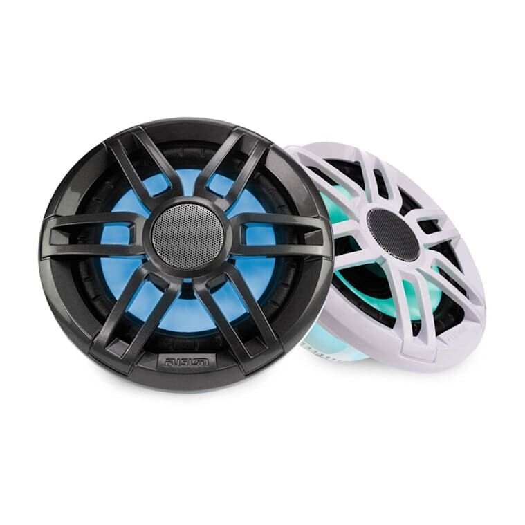 Fusion XS Series Marine Speakers, 7.7" 240-Watt Sports Marine Speakers (Pair) with RGB LED Lighting