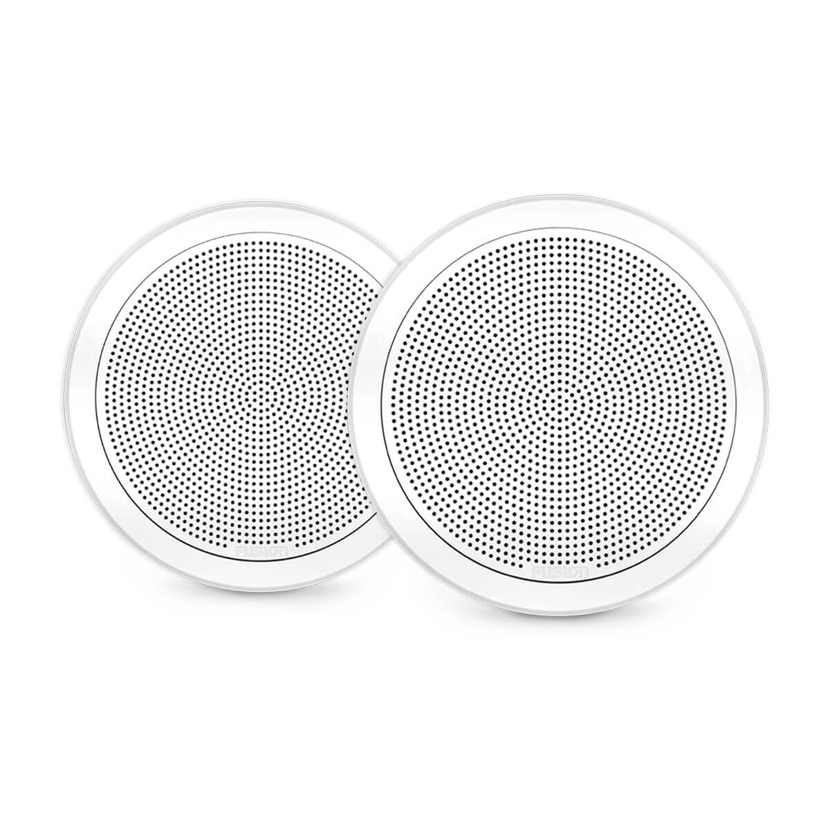 Fusion FM Series Marine Speakers, 6.5" 120-Watt Round White Flush-Mount Marine Speaker