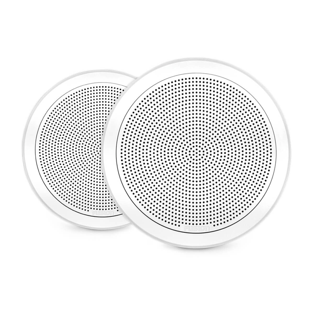 Fusion FM Series Marine Speakers, 7.7" 200-Watt Round White Flush-Mount Marine Speaker