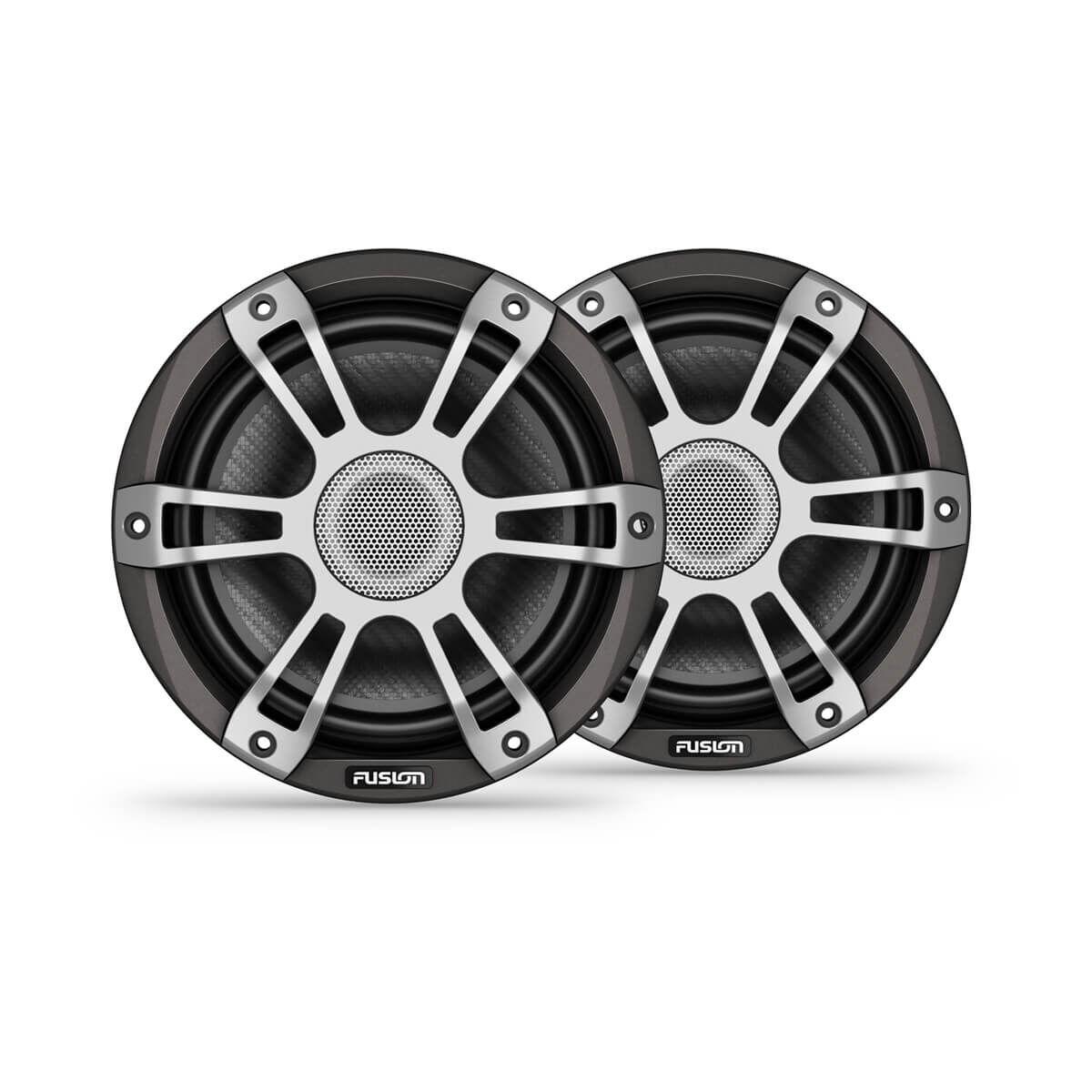 Fusion Signature Series 3i Marine Speakers, 7.7" 280-watt coaxial Sports grey marine speakers (pair)