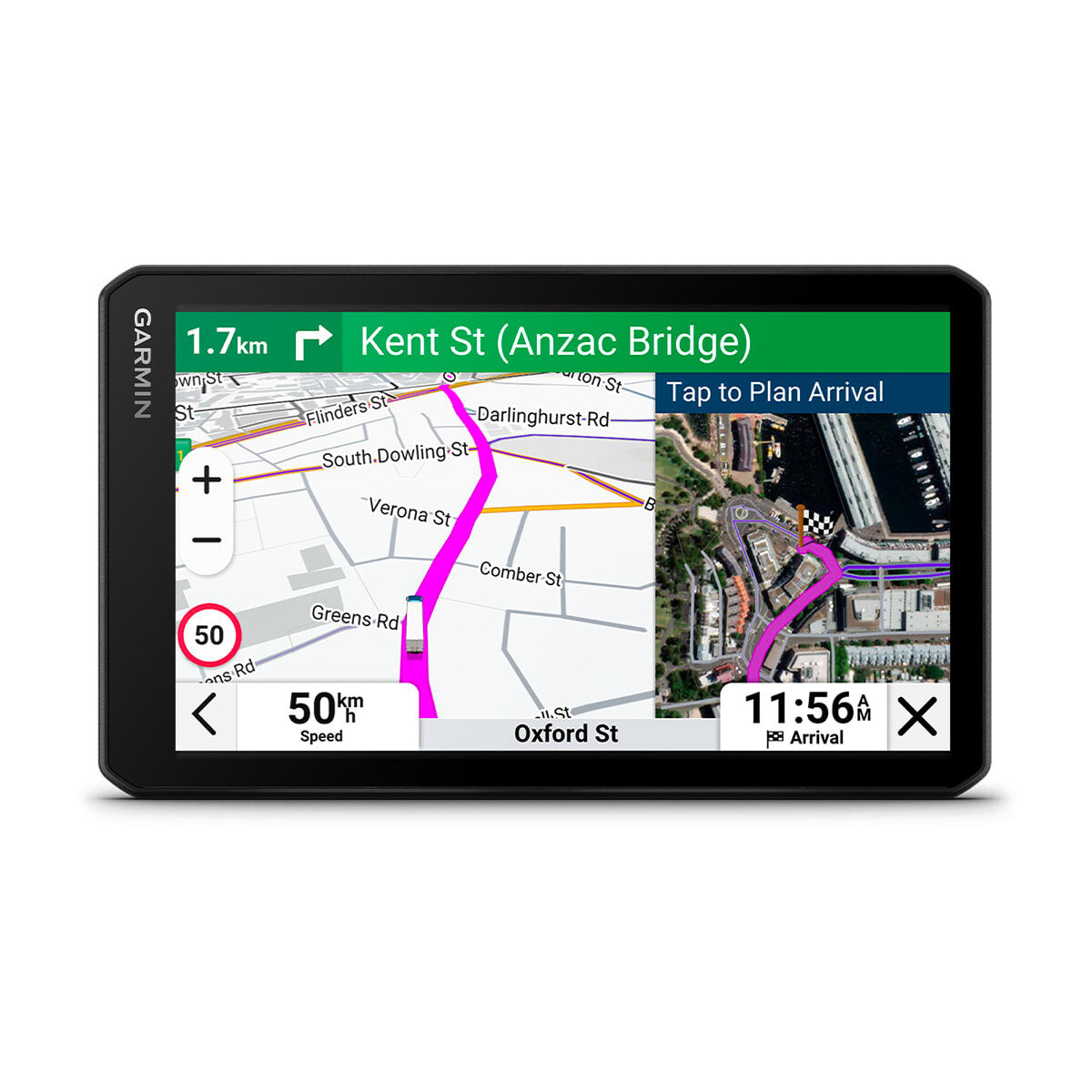 Garmin dezlCam LGV725 7" GPS Truck Sat Nav with built-in Dash Cam