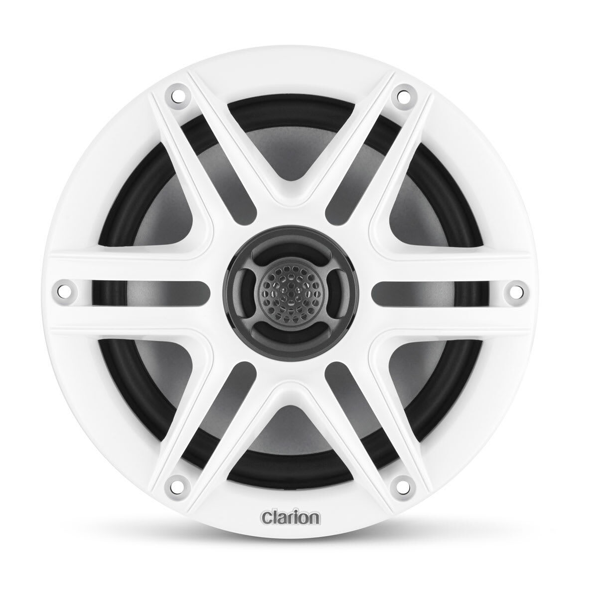 Fusion Clarion Marine CMS Speakers, 6.5" with White and Black Sport Grille (CMS-651-SWB)