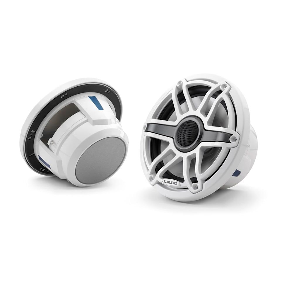 JL Audio M6 Marine Speakers, 7.7" with White sport grille