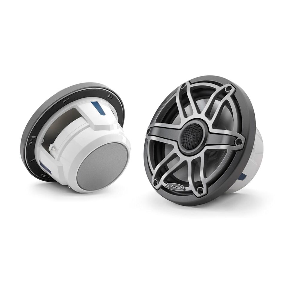 JL Audio M6 Marine Speakers, 7.7" with Titanium sport grille