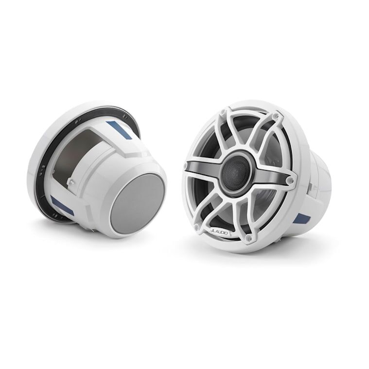JL Audio M6 Marine Speakers, 8.8" with White sport grille