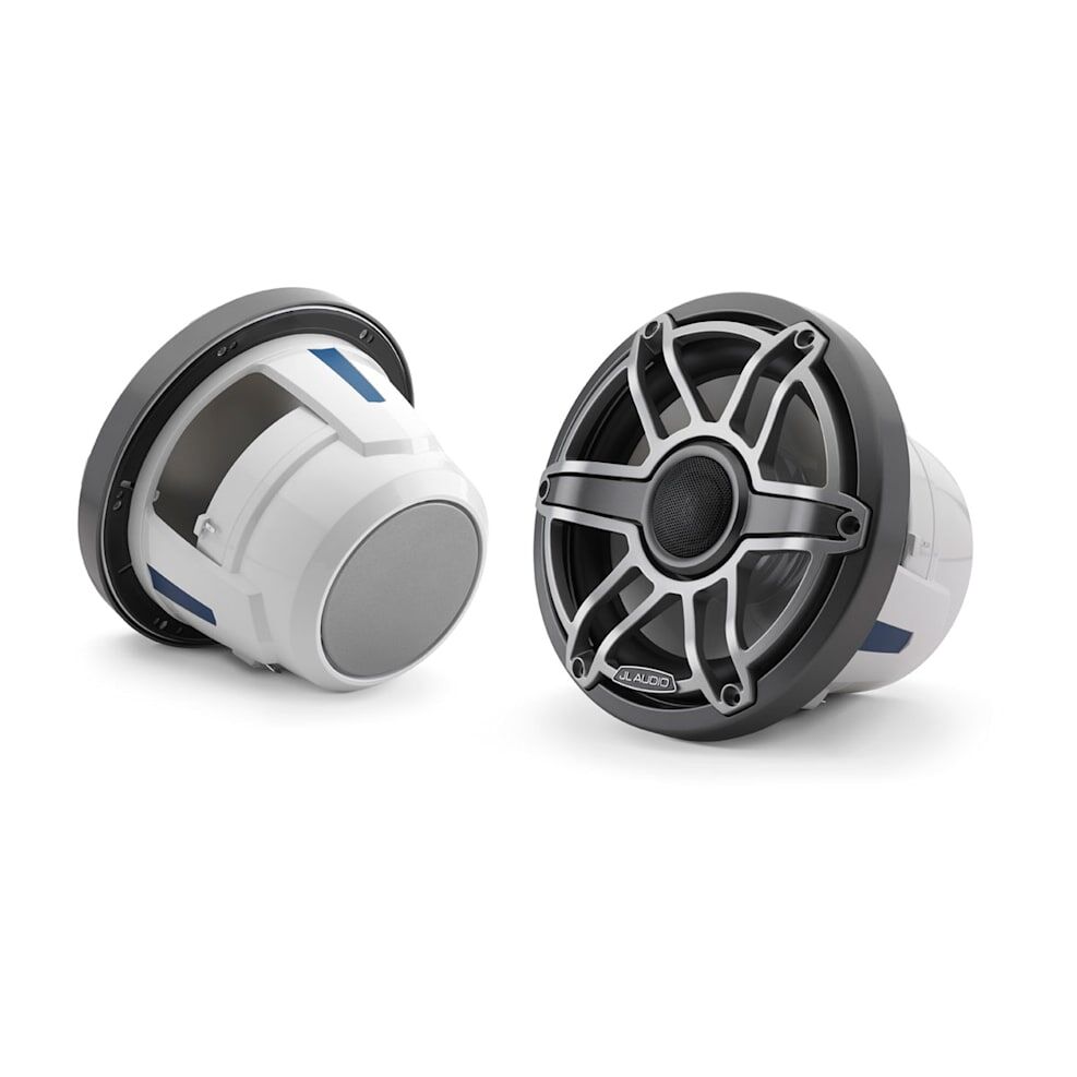 JL Audio M6 Marine Speakers, 8.8" with Titanium sport grille