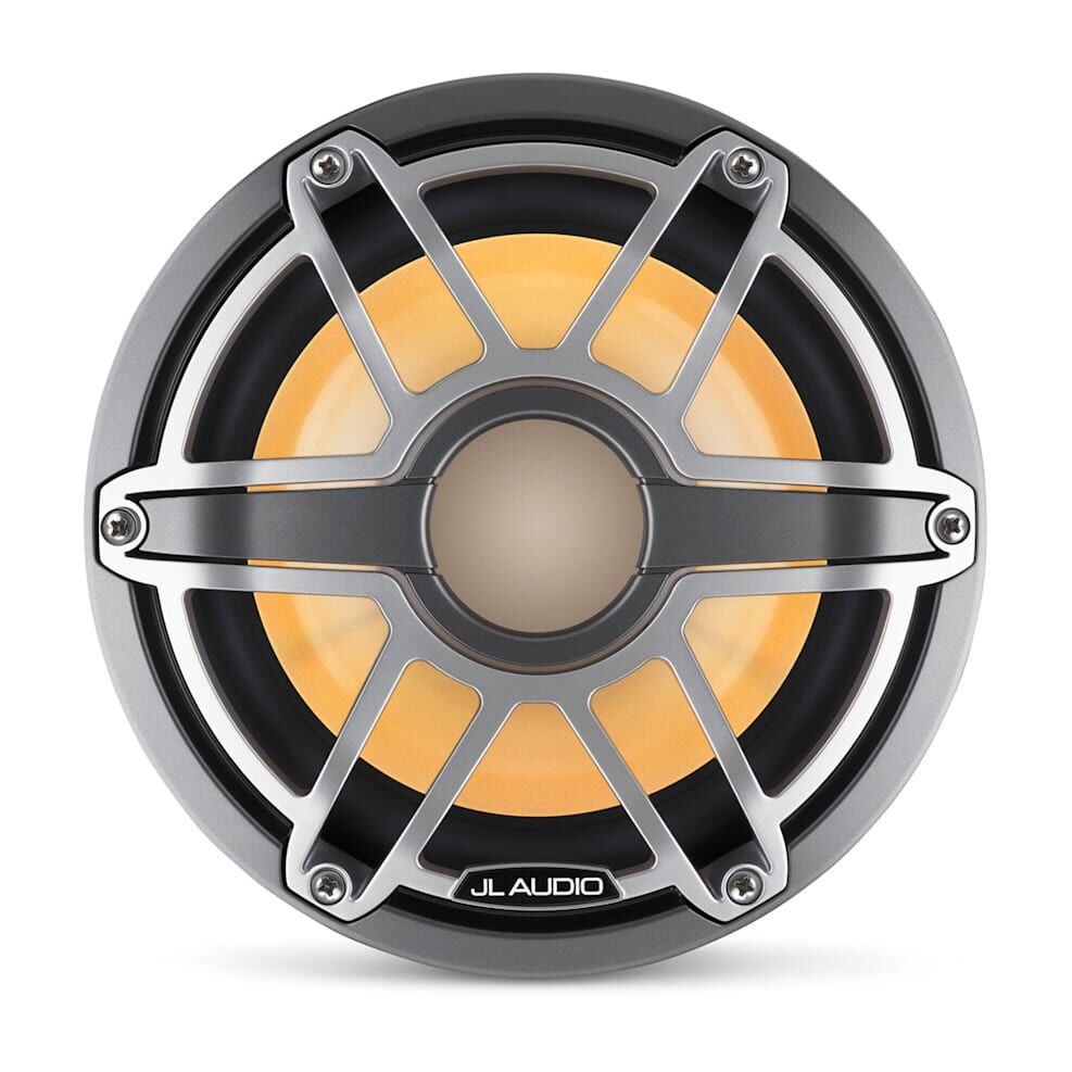 JL Audio M6 Marine Subwoofer, 8" with LED and Titanium Sport Grille