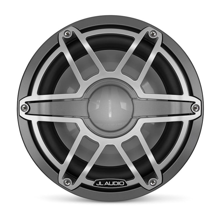 JL Audio M6 Marine Subwoofer, 10" with Titanium Sport Grille (M6-10B-S-GmTi-4)