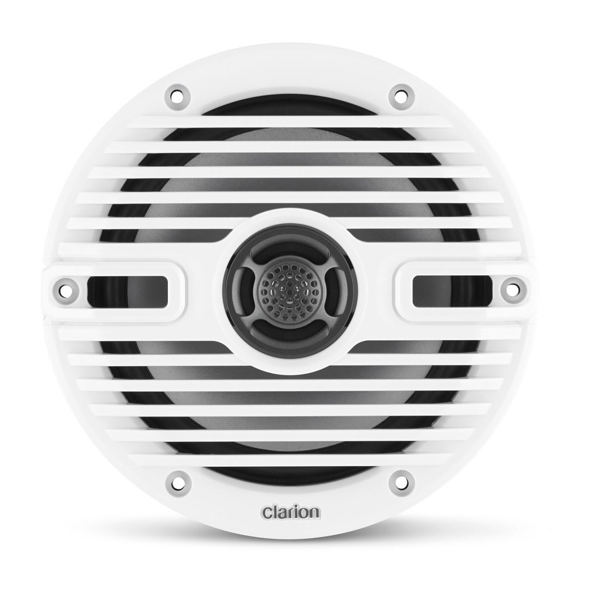 Fusion Clarion Marine CMS Speakers, 6.5" with White and Black Classic Grille (CMS-651-CWB)