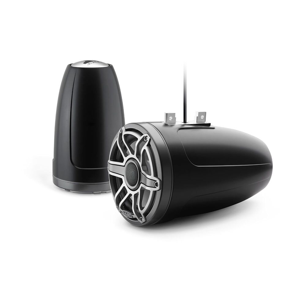 JL Audio M6 Enclosed Tower Speakers, 8.8" with Titanium Sport Grille