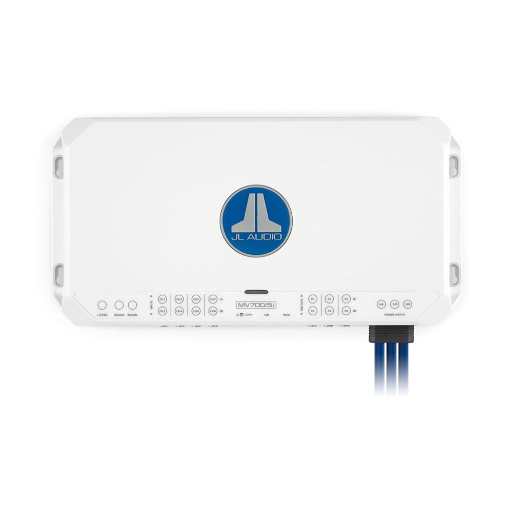 JL Audio MVi Marine Amplifier, 5 Channel Marine System Amplifier (700 watts)
