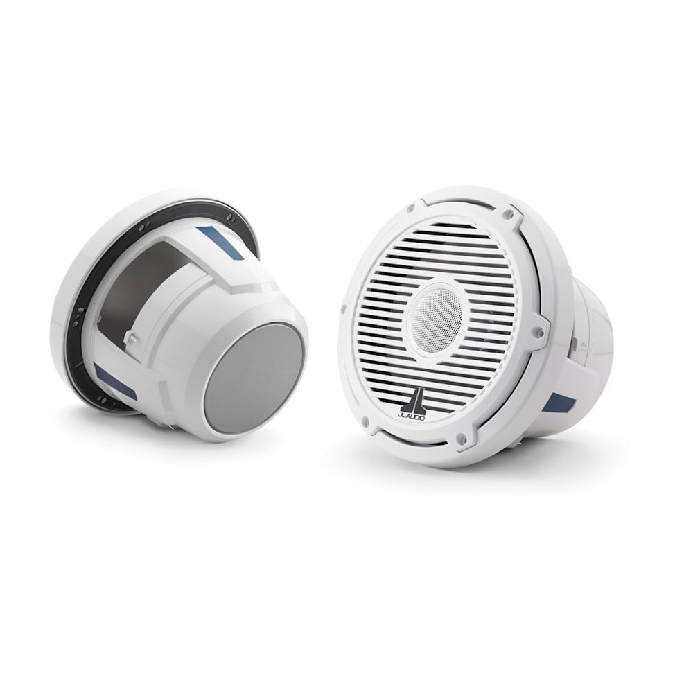 JL Audio M6 Marine Speakers, 8.8" with White classic grille