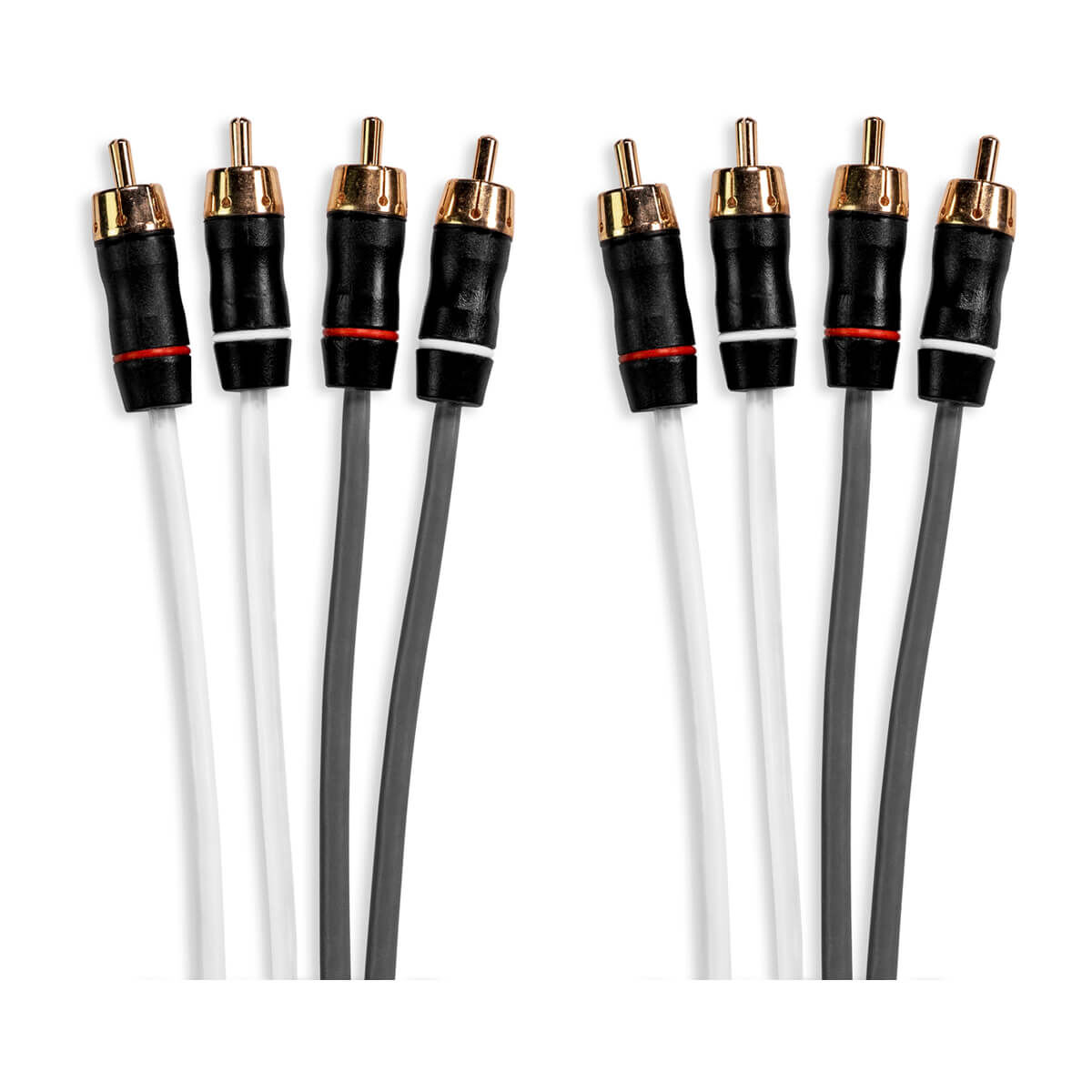 Fusion Performance RCA Cables, 4 Channel, 25 ft Cable