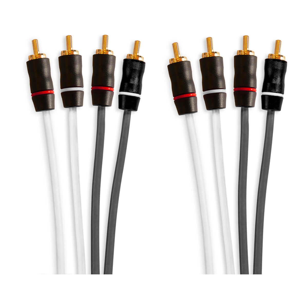 Fusion RCA Cables, 4 Channel 6 ft (1.83 m) Cable