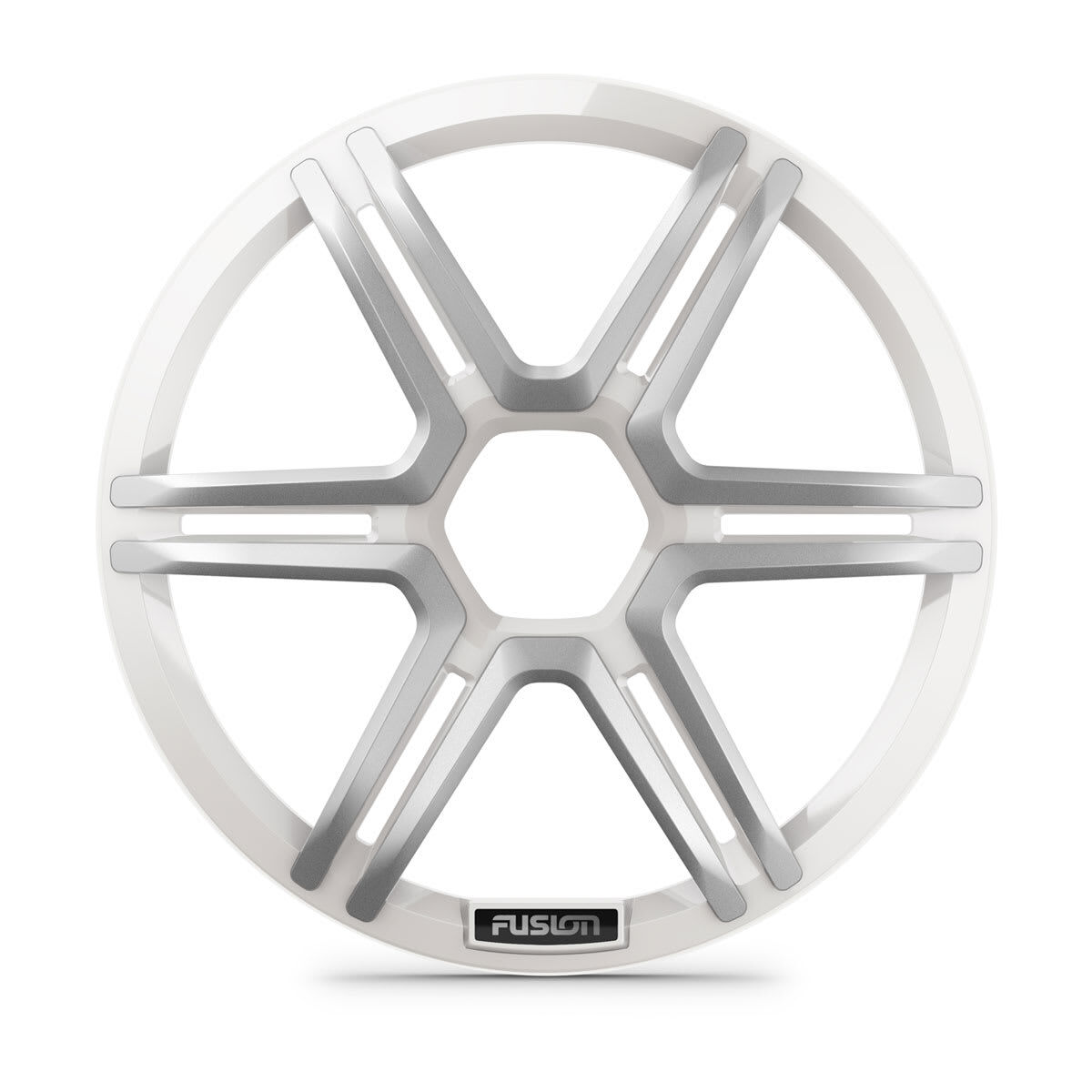 Fusion Apollo Subwoofer grille, 10" Sports white subwoofer grille
