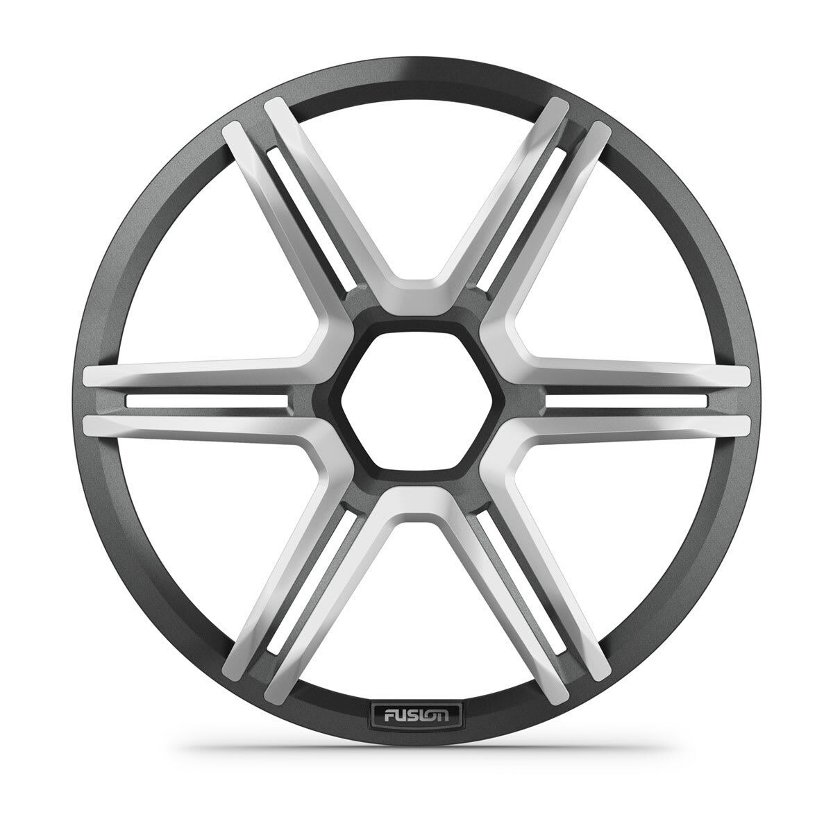 Fusion Apollo Subwoofer grille, 12" Sports gray subwoofer grille