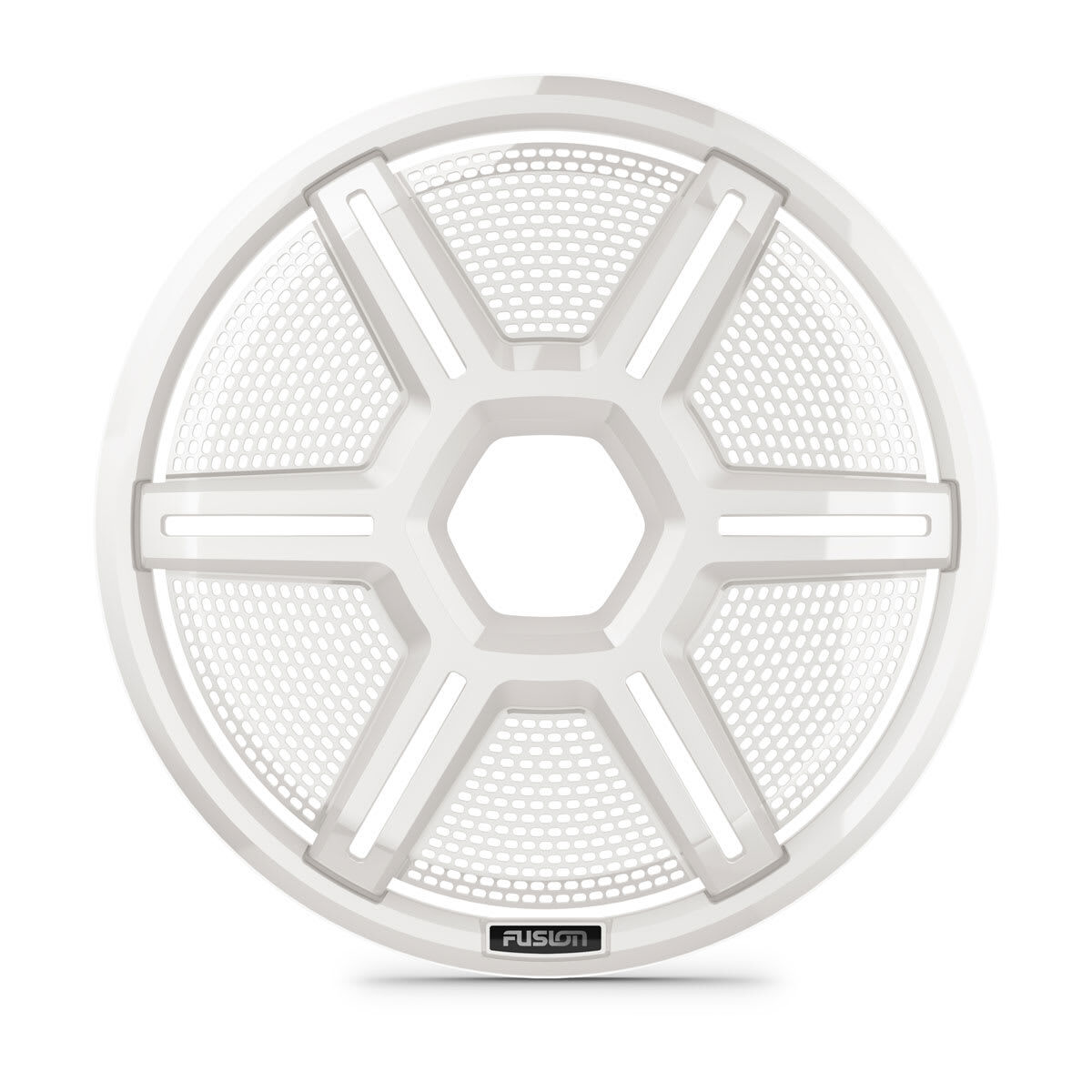 Fusion Apollo Subwoofer grille, 12" Shielded white subwoofer grille