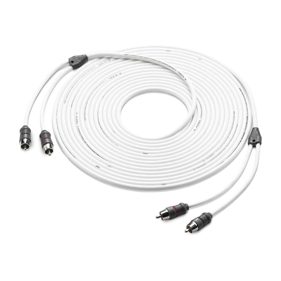 JL Audio Premium Audio Interconnect, 2-channel, 25' to 25' (XMD-WHTAIC2-25)