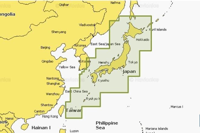 Navionics Japan - Lakes and Coastal Marine Charts Platinum Plus