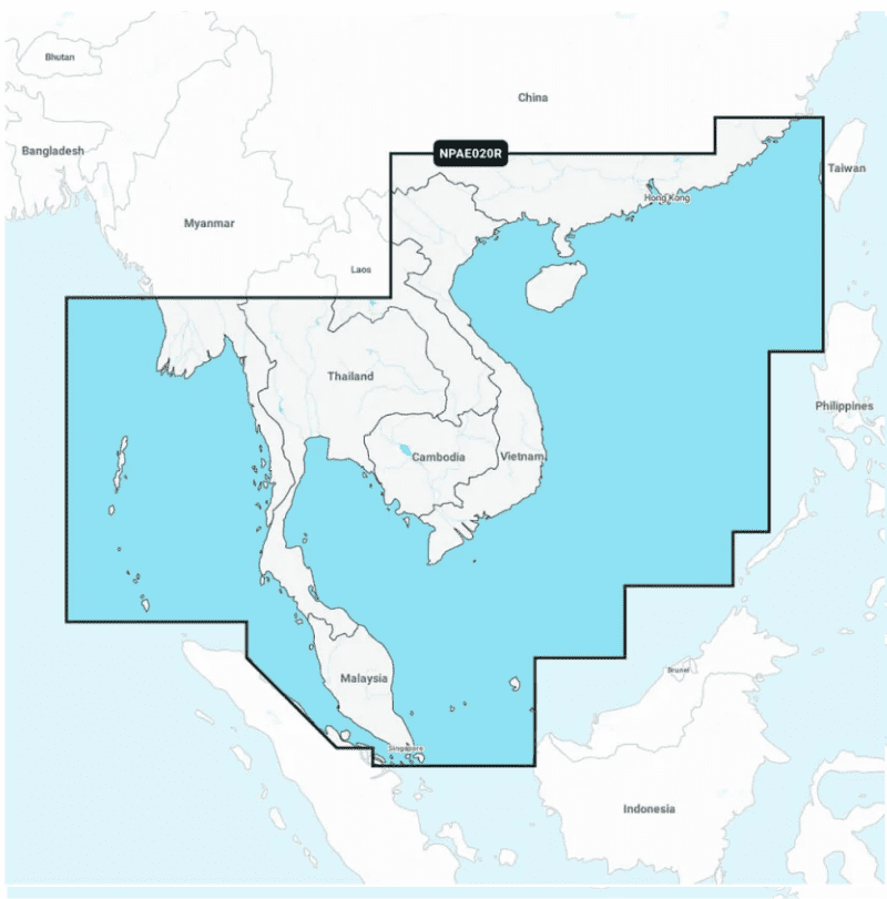 Navionics South China & Andaman Seas - Marine Charts Platinum Plus