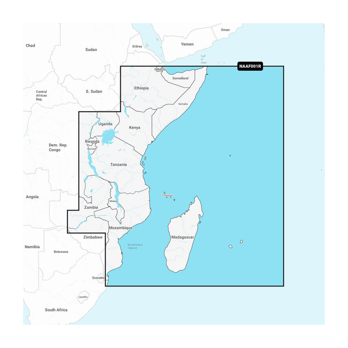 Navionics Africa, East - Marine Charts +